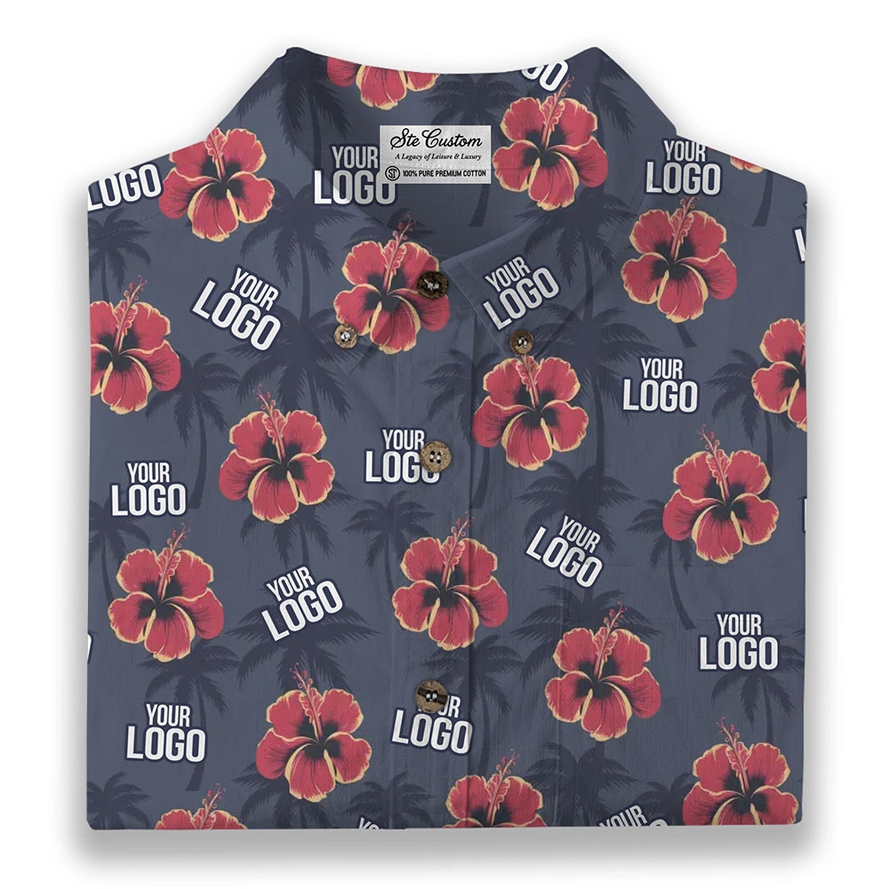 Sunset Hibiscus – Premium Cotton Long Sleeve Shirt 2